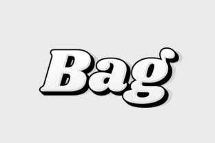 Bag - Text Style Effect PSD: Dynamic Typography for Impactful Design