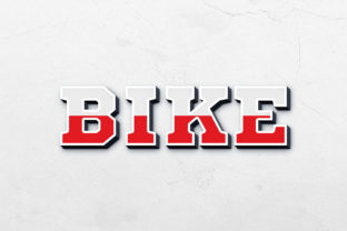 Bike 3D Text Style: Professional Effects for Your Designs