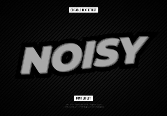 Blurred Noise Editable Text Effect