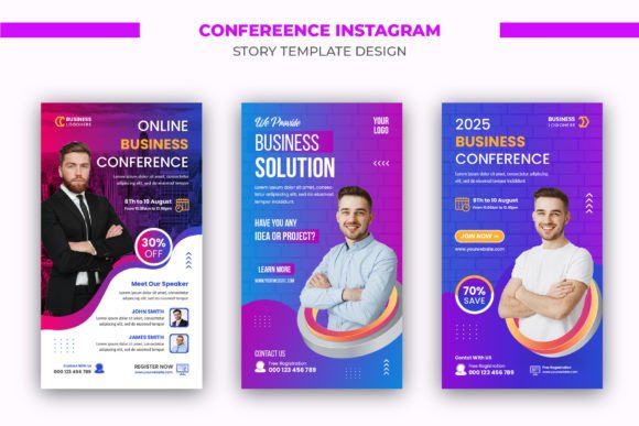 Business Conference Instagram Story Templates