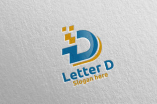 Digital Letter D Logo Design 7 for Modern Branding