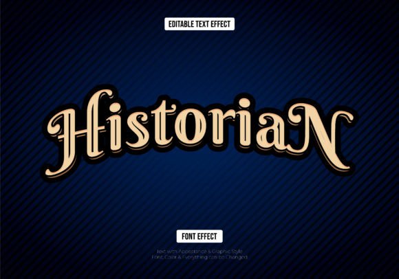 Historian Text Editable Effect: Just Write Your Word