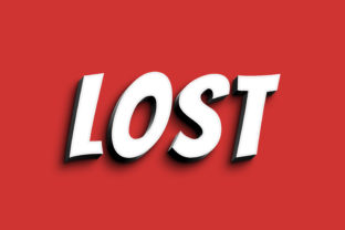 Lost - 3D Text Style Effect PSD: Create Eye-Catching Designs