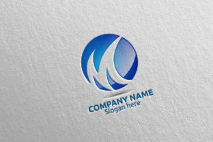 Modern Letter M Logo Design for Digital & Financial Brands
