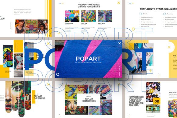 Pop-art Keynote Template: Bold, Modern Slides