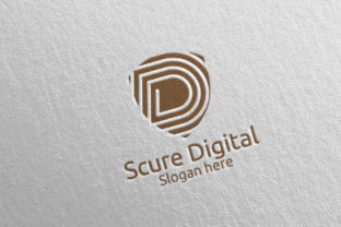 Secure Digital Letter D Logo 78: A Modern Design Asset