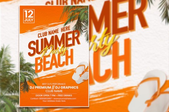 Summer Beach Party Flyer: Design Your Event